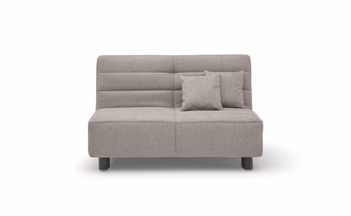 Funktionssofa EASY Optik D - 2-Sitzer, 140 cm inkl. Schlaffunktion, Stoff, Grau