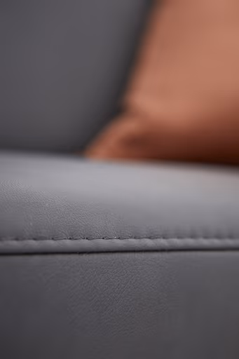 Sofa Arima - 2-Sitzer, Leder, Anthrazit