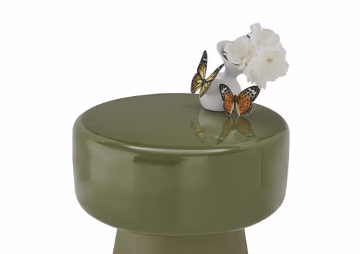 Beistelltisch - Ø/H ca. 30x47 cm, Grün