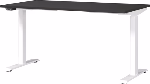 Schreibtisch GELI - B/H/T ca. 140x72-120x80 cm, Graphit