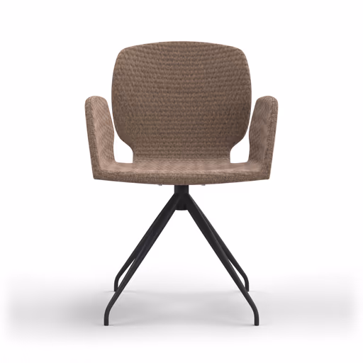 Armlehnstuhl Saltino - Stoff, Taupe