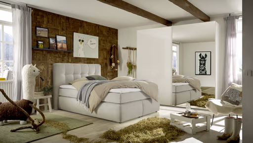 Schwebetürenschrank ROVERO- B ca. 225 cm, Weiß, Spiegel