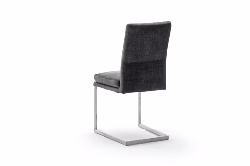 Freischwinger Valloni - Stoff, Dunkelgrau