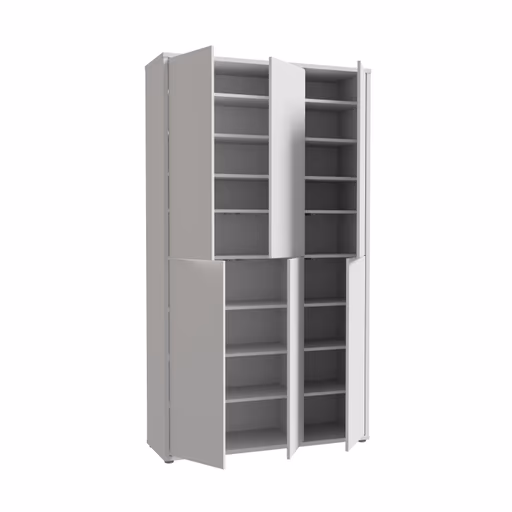 Schuhschrank FAID- B ca. 109 cm, Hellgrau