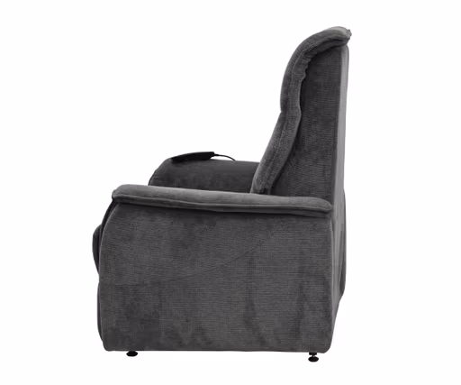 TV-Sessel MIKLAS - Aufstehhilfe, Relaxfunktion, Stoff, Grau