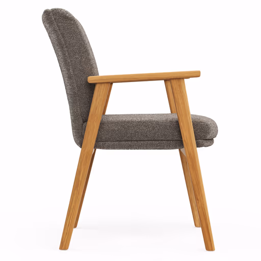 Armlehnstuhl Flore 2 - Stoff, Bronze