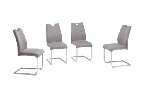 Freischwinger MERVE - Stoff, Grau