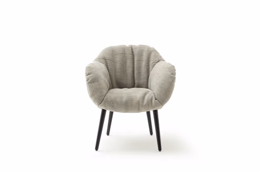 Sessel Sevano - Leder, Offwhite