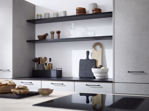 Inselküche 52.210 CO 5 524, Kieselgrau