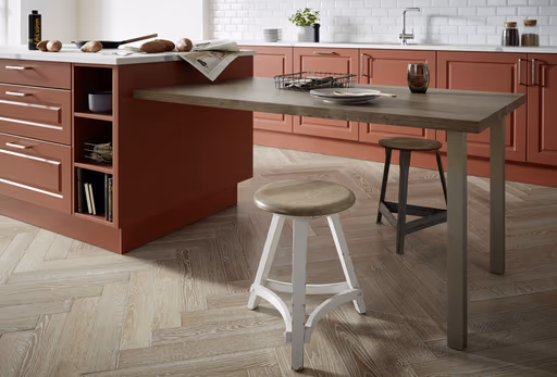 Inselküche 56.180 GL 11 519, Indischrot samtmatt