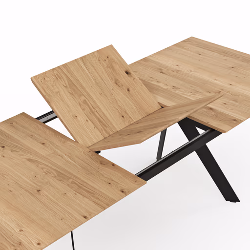 Esstisch Dinner - ausziehbar, LB ca. 180x100 cm, Eiche massiv