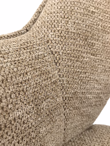 Armlehnstuhl MARESA - drehbar, Stoff, Braun