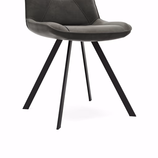 Stuhl Wesley - Stoff, Anthrazit