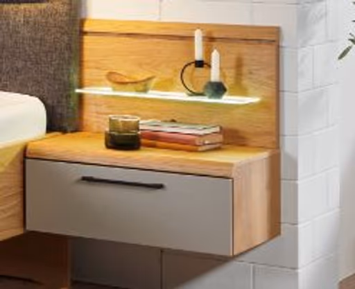 Schlafzimmer - Wildeiche, Lack, Sand