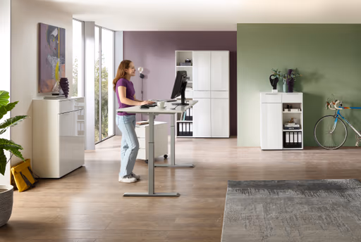 Büroregal - B ca. 40 cm, Weiß