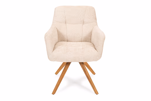 Armlehnstuhl - Polyester, Beige