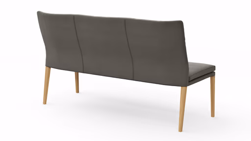 Polsterbank Tuma - Breite ca. 175 cm, Leder, Grau