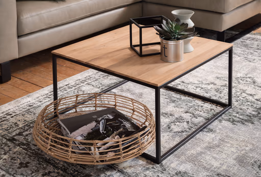 Couchtisch Kai - LBH ca. 65x65x37 cm, Asteiche massiv