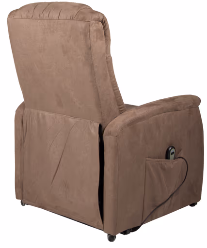 TV-Sessel - Aufstehhilfe, Relaxfunktion, Microfaser, Braun