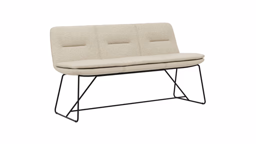 Polsterbank Macano - B ca. 160 cm, Stoff, Beige