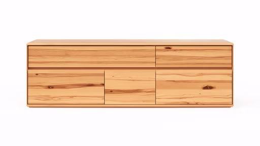 Mediaboard Hillsboro - Buche/Kernbuche natur, geölt