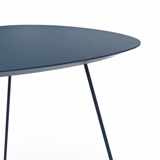 Ecktisch Fano - LBH ca. 59x50x50 cm, Fenix, Dunkelblau