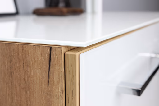 Aktenschrank GWEN - B ca. 80 cm, Eiche Nachbildung, Weiß