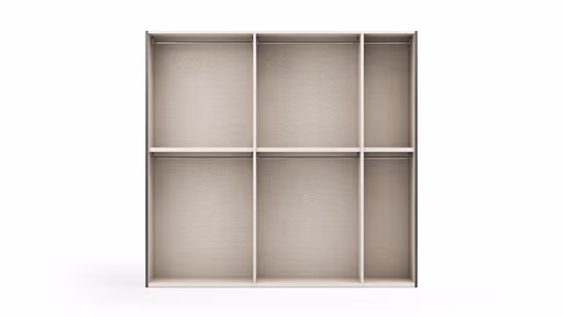 Drehtürenschrank Loretto - B ca. 254 cm, Melamin matt, Anthrazit