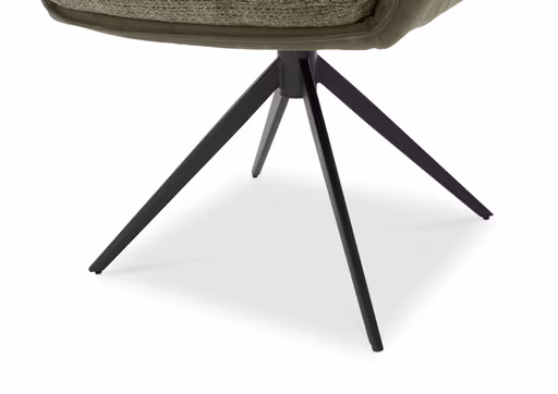 Armlehnstuhl MANDY - drehbar, Stoff, Grün