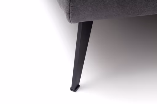 Ecksofa Anna - 2,5-Sitzer mit Longchair rechts inkl. Relaxfunktion (motorisch), Kopfteil verstellbar, Stoff, Stahl