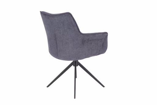 Armlehnstuhl MAIKE - drehbar, Stoff, Marine