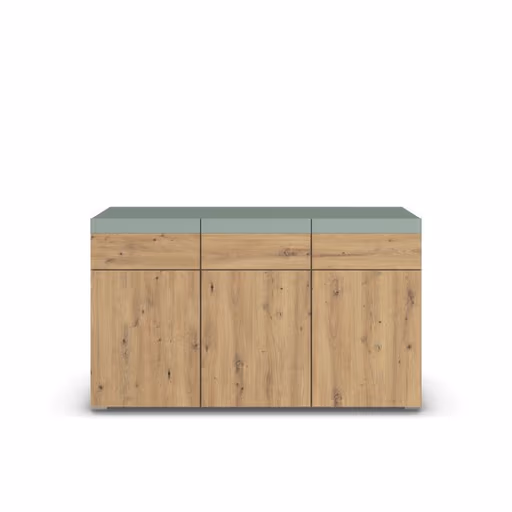 Kommode ROMANA- Eiche Dekor, Salbei