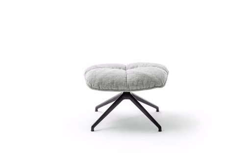 Hocker Unn - Stoff, Taupe