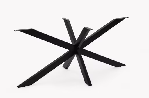 Esstisch - LB ca. 180x90 cm, Mango massiv, Schwarz