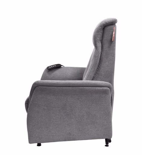 TV-Sessel MARCIO - Aufstehhilfe, Relaxfunktion, Stoff, Hellgrau