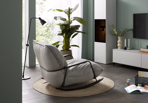 Sessel Fluffy - Stoff, Grau