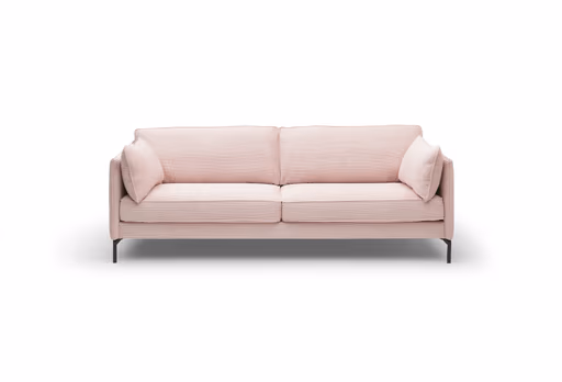 Sofa- 3,5-Sitzer, Stoff, Rosa
