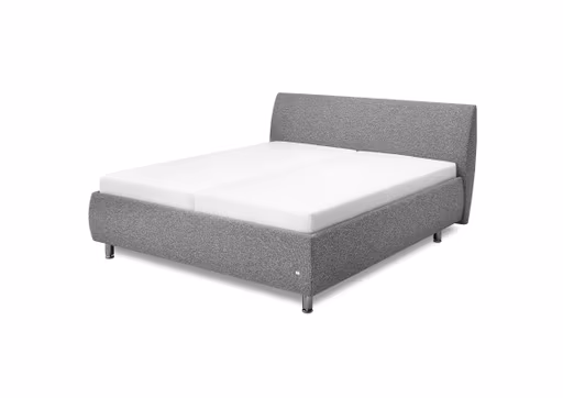 Polsterbett - Liegefläche 180x200 cm, Stoff, Anthrazit