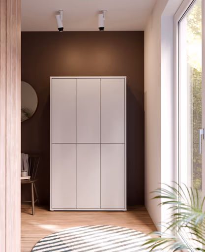 Schuhschrank FAID- B ca. 109 cm, Hellgrau