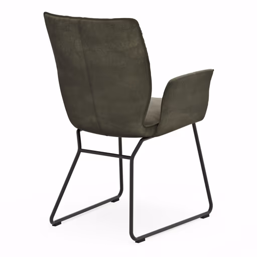 Armlehnstuhl Westmore - Stoff, Dunkelgrün