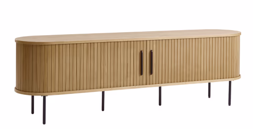 TV-Lowboard - B ca. 180 cm, Eiche Furnier, Natur