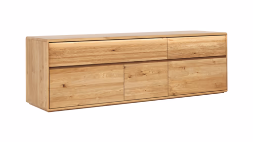 Mediaboard Hillsboro - inkl. Beleuchtung, Wildeiche natur, geölt