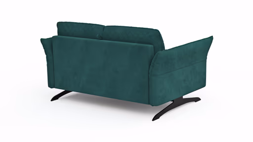 Sofa Melida - 2-Sitzer inkl. Schlaffunktion, Stoff, Smaragd