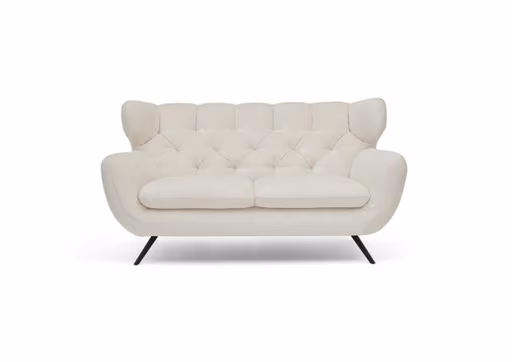 Sofa CHIRA - 2,5-Sitzer, Stoff, Creme