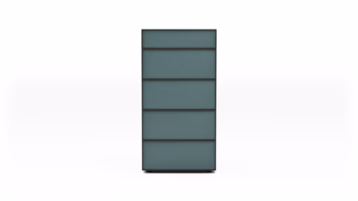 Kommode Loretto - BHT ca. 60x115x53 cm, Lack matt, Salbeigrün