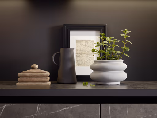 Küchenzeile 53.170 CO 11 520, Marmor Scuro Nachbildung 