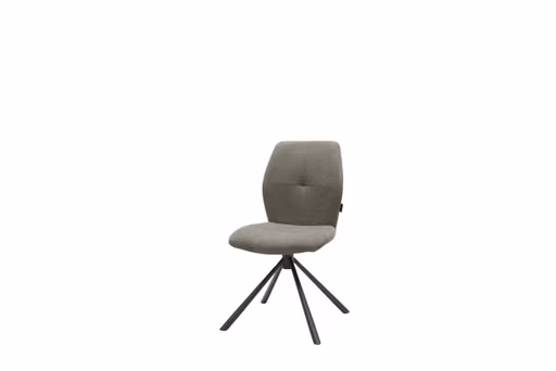 Stuhl MANOA - drehbar, Stoff, Dunkelgrau