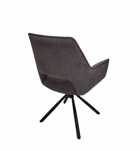 Armlehnstuhl MARESA - drehbar, Stoff, Anthrazit