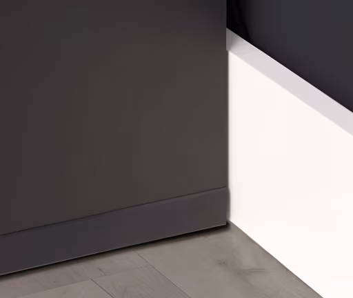 Schreibtisch FJODOR - mit Beleuchtung, Schwarz matt