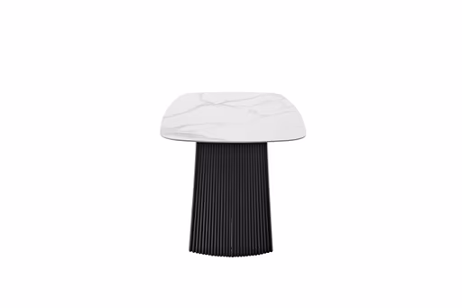 Esstisch - LB ca. 180x90 cm, Keramik, Weiß